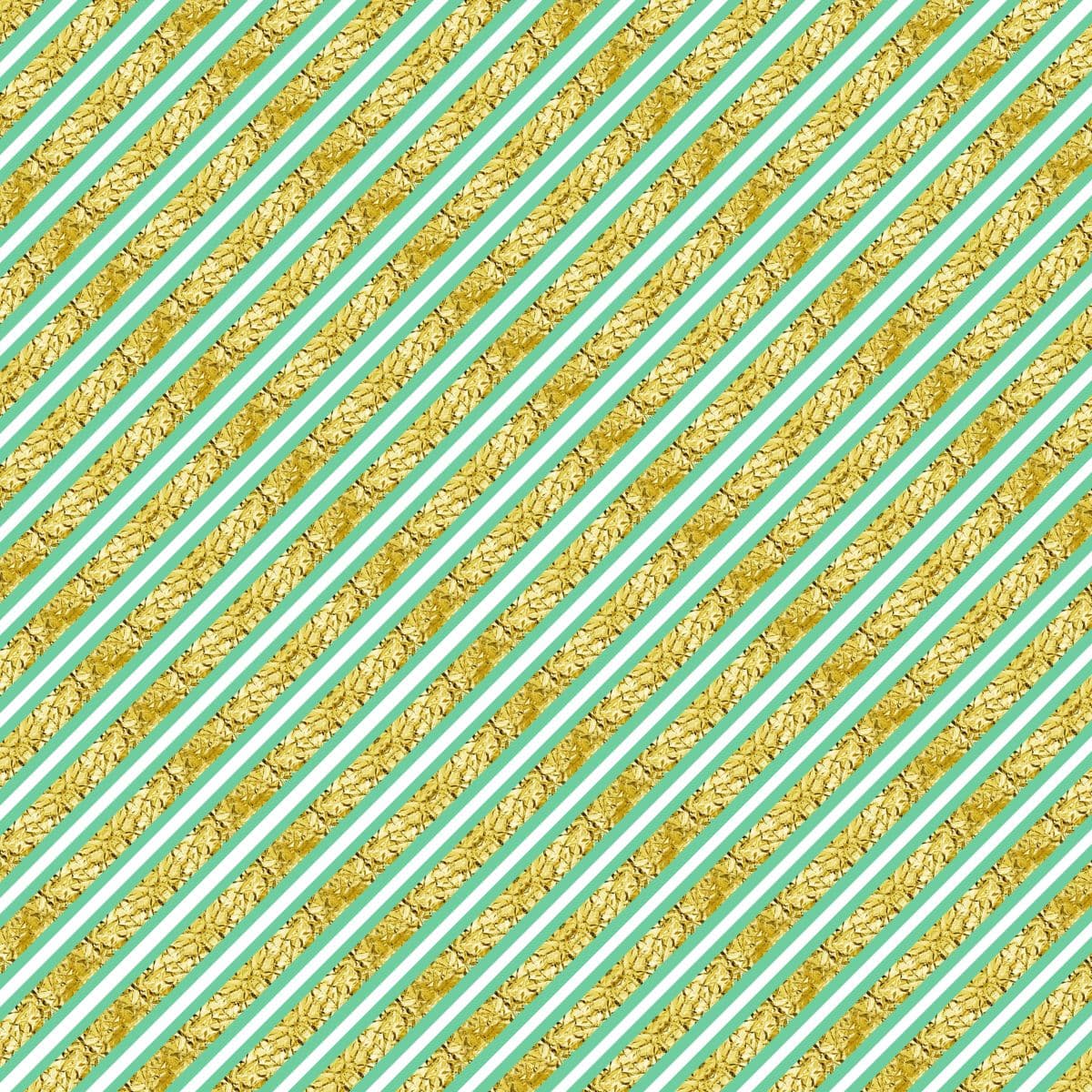 Teal Gold White Pattern Wallpaper For Wall pattern detail