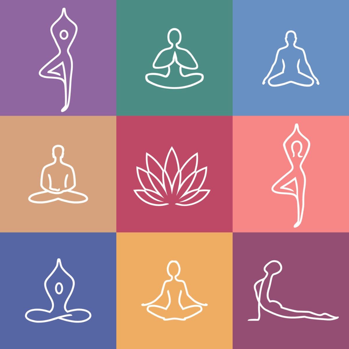 Wallpaper for Yoga Studio and Spa Center pattern detail