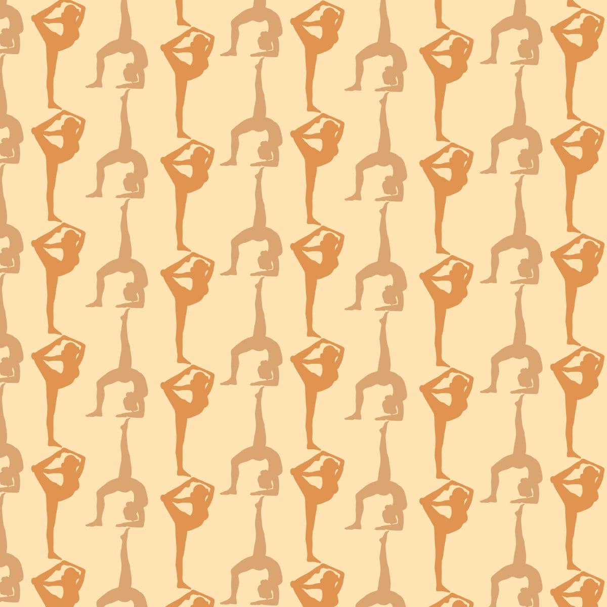 Yoga Poses Pattern Wallpaper Design pattern detail