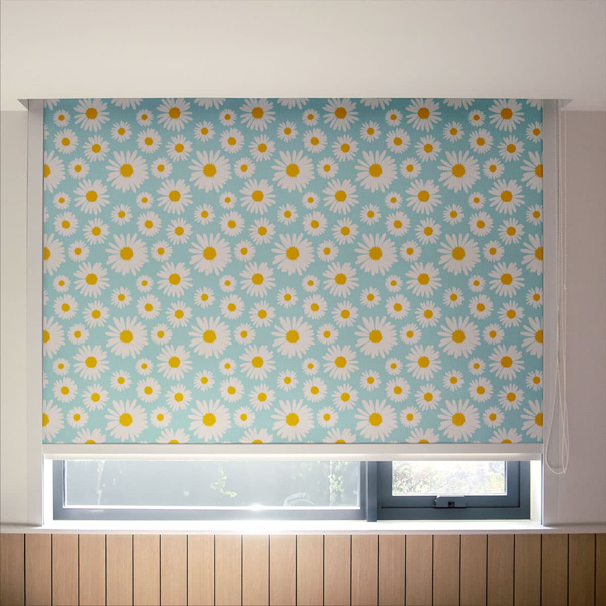 Beautiful Sunflower Pattern Roller Blinds pattern detail