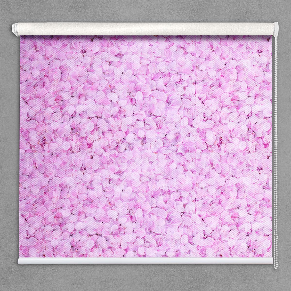Pink Petal Bloom Floral Roller Blinds shown in a room