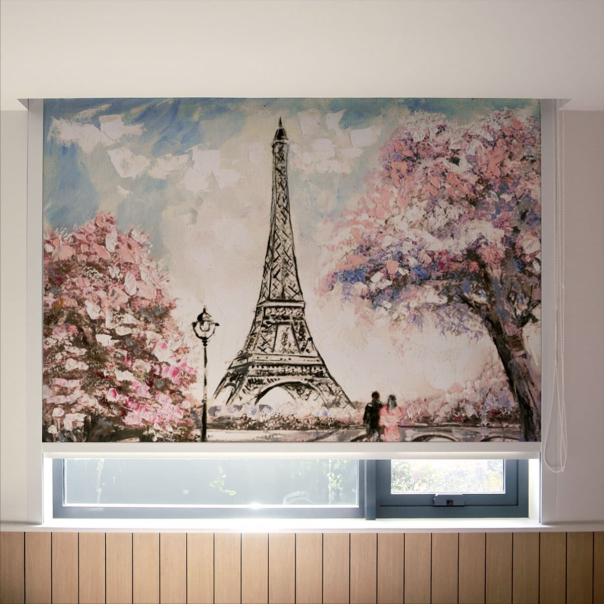 Vintage Paris Floral Charm Roller Blinds pattern detail