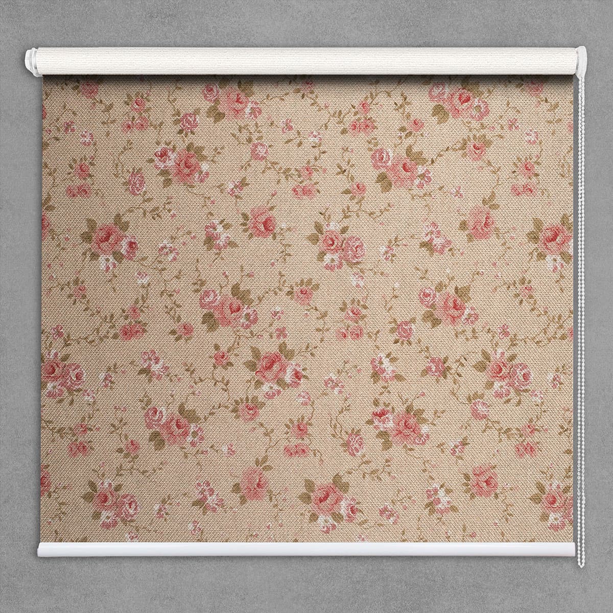 Tapestry Rose Floral Pattern Windows Blinds shown in a room