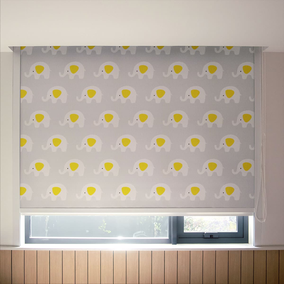 Elephant Parade Kids Room Roller Blinds pattern detail