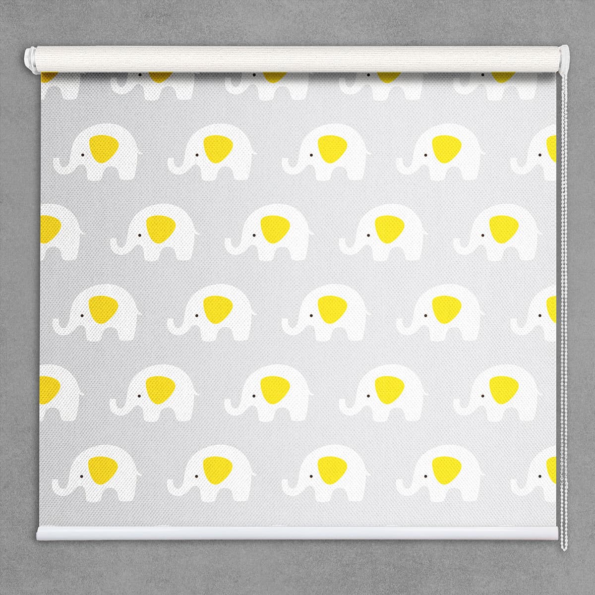 Elephant Parade Kids Room Roller Blinds shown in a room