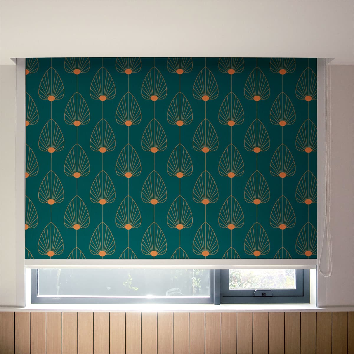 Green Enchantment Patterned Roller Blinds pattern detail