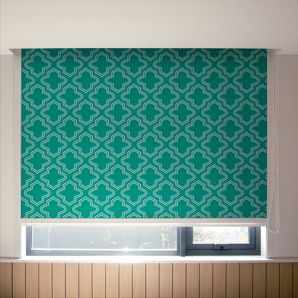 Blue Horizon Stylish Window Blinds pattern detail