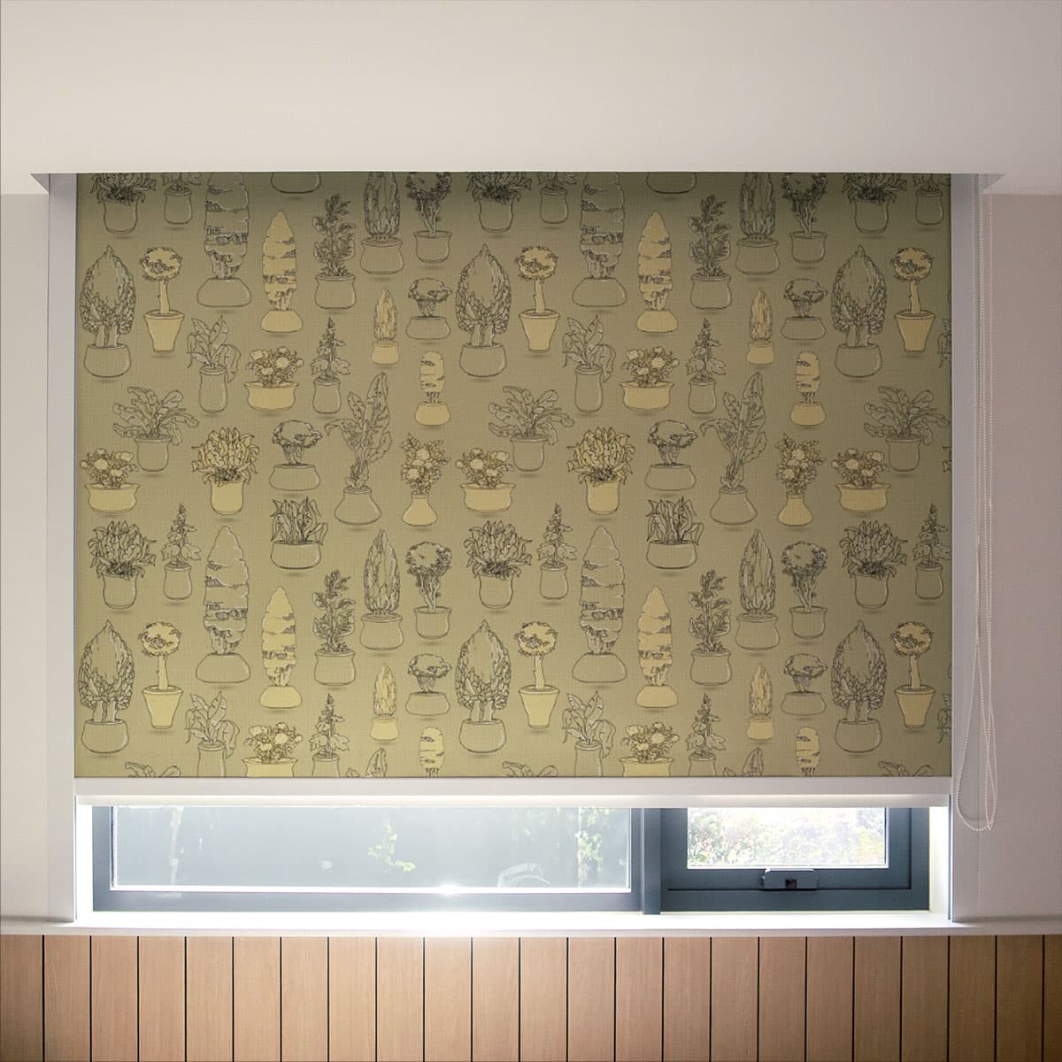 Vintage Garden Patterned Roller Blinds pattern detail