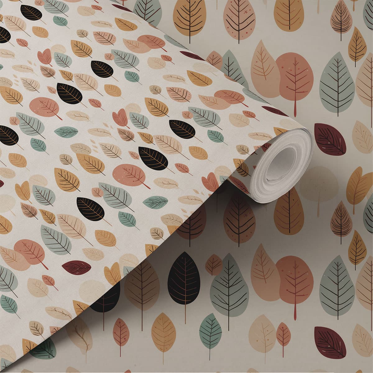 Whimsical Wonderland Kids Room Wallpaper Roll shown in a room