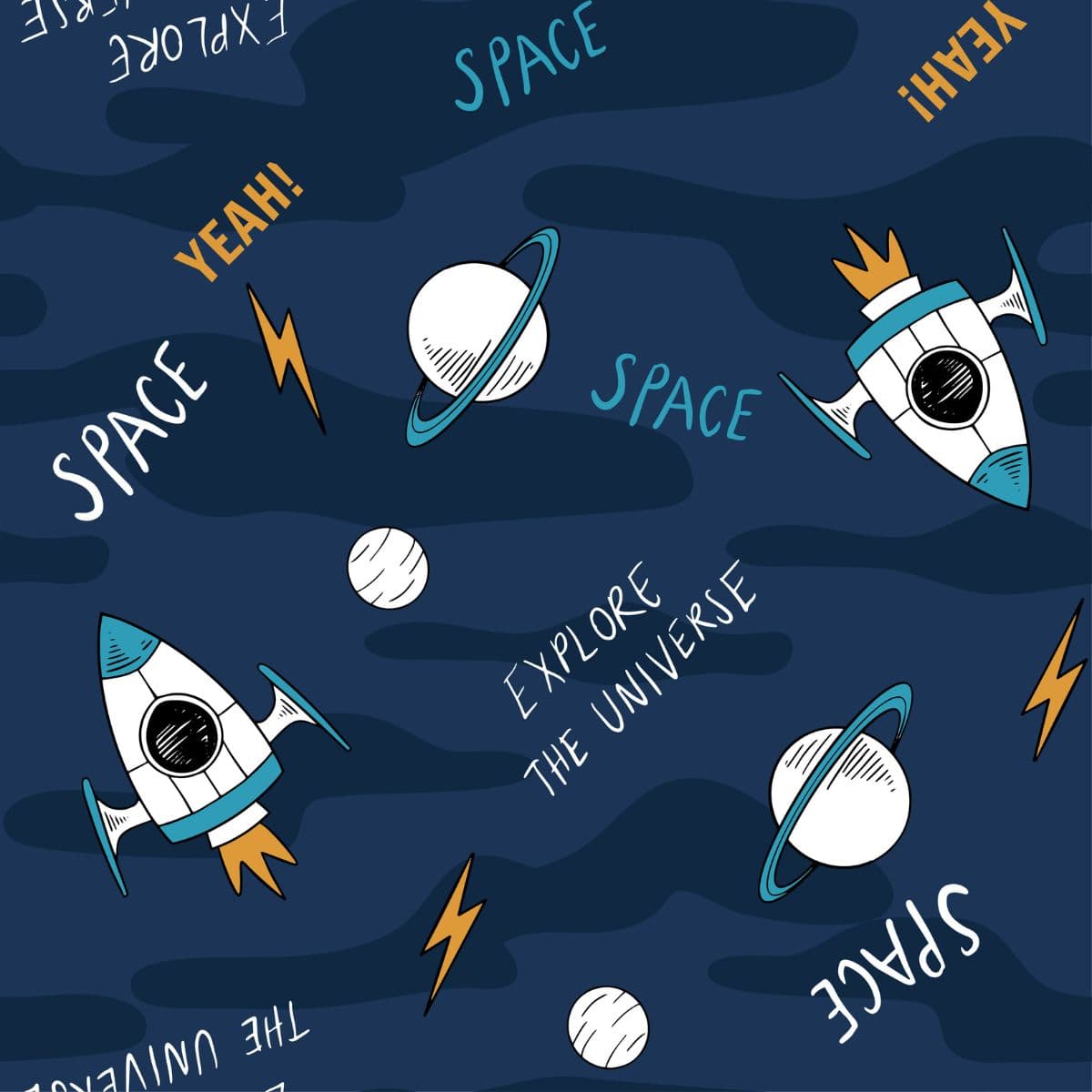 Explore The Universe Inspiring Wallpaper pattern detail