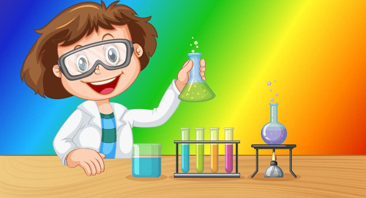 Scientist Girl Inspiring Wallpaper for Girls pattern detail