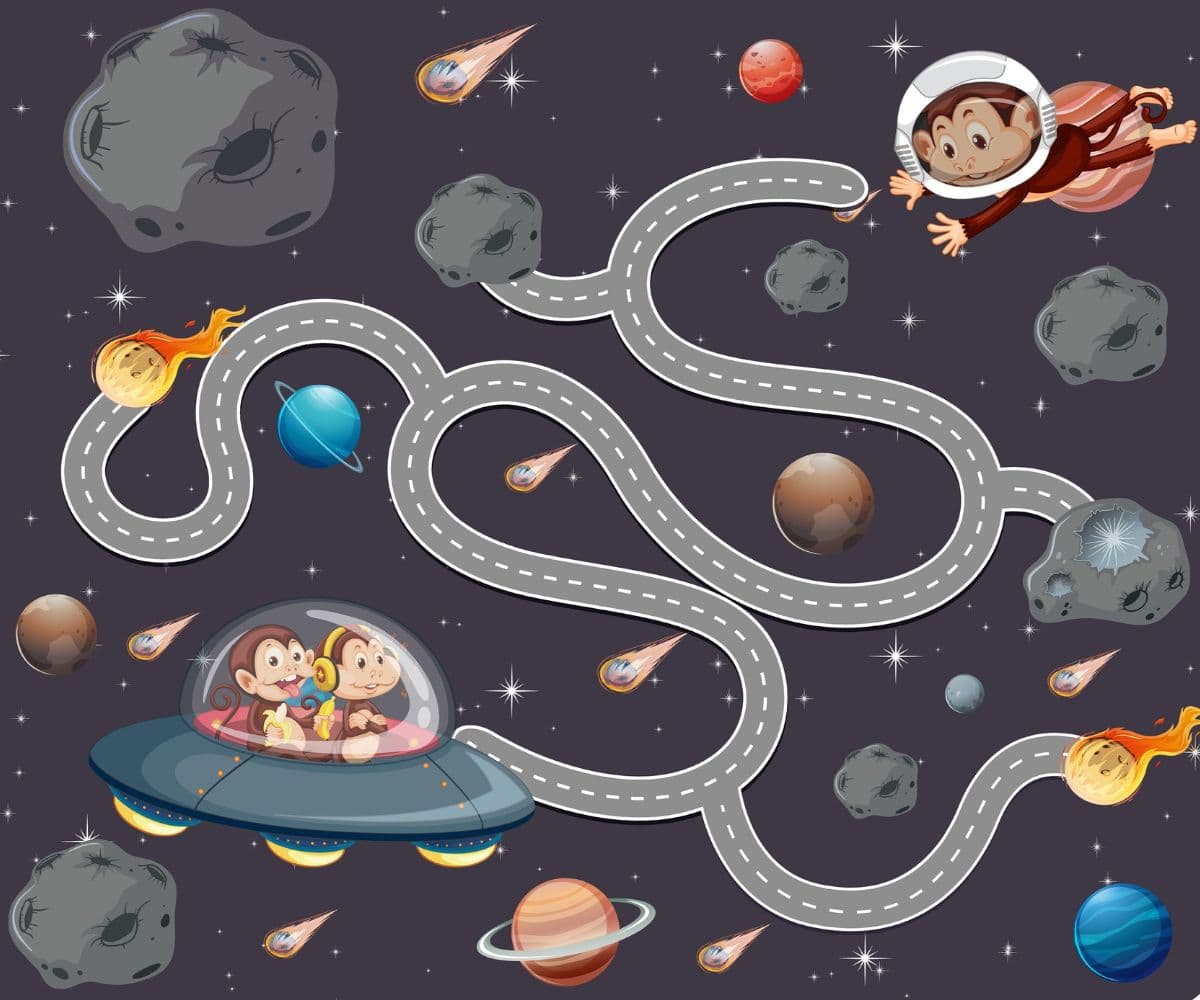 Maze Game Theme Wallpaper for Kids pattern detail