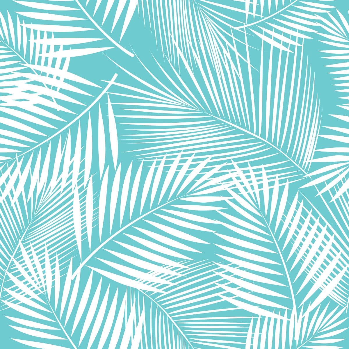 Leaves of Palm Tree Tropical Wallpaper pattern detail