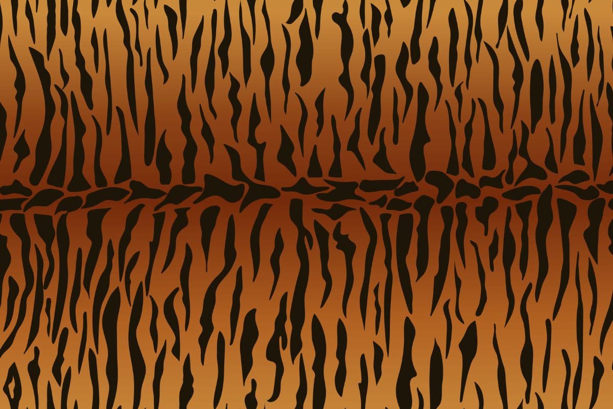 Dark Brown Tiger Fur Pattern Wallpaper for Wall pattern detail