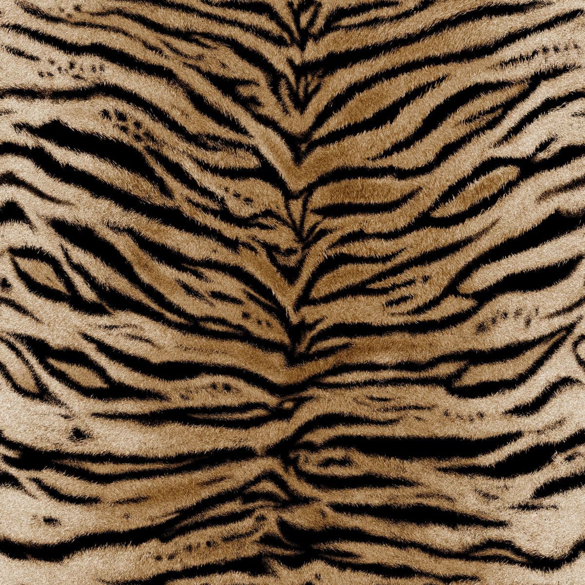 Wild Tiger Skin Pattern Wallpaper for Wall pattern detail