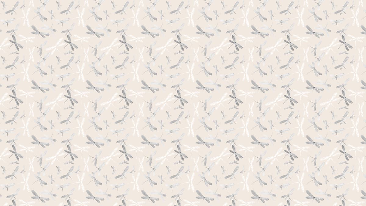 Dragonfly, Japandi Style Wallpaper pattern detail