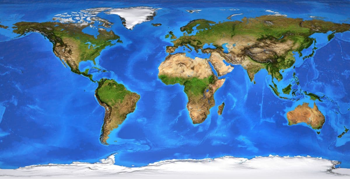 3D Flat World Map Wallpaper for Home and Office pattern detail