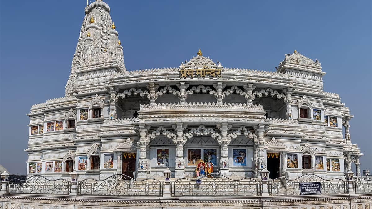 Prem Mandir Vrindavan Wallpaper for Wall pattern detail