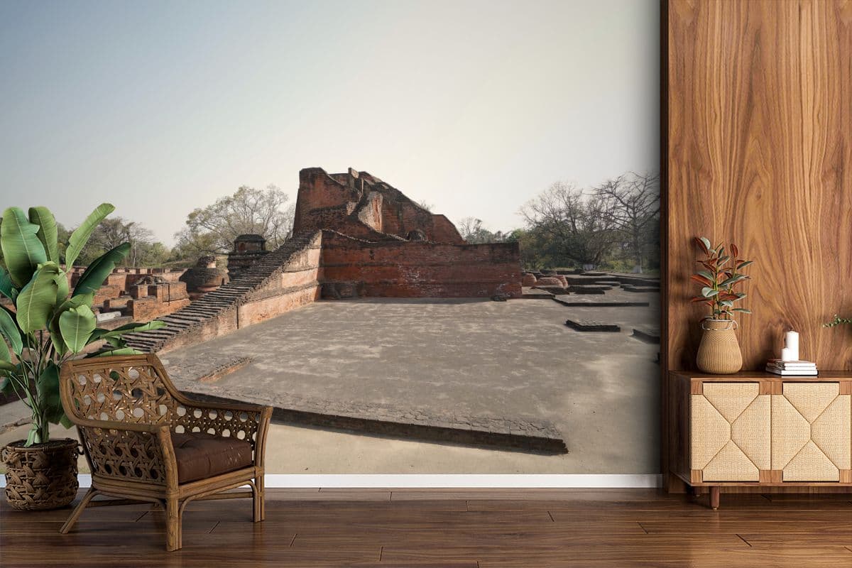 Nalanda Wallpaper for Walls shown in a room