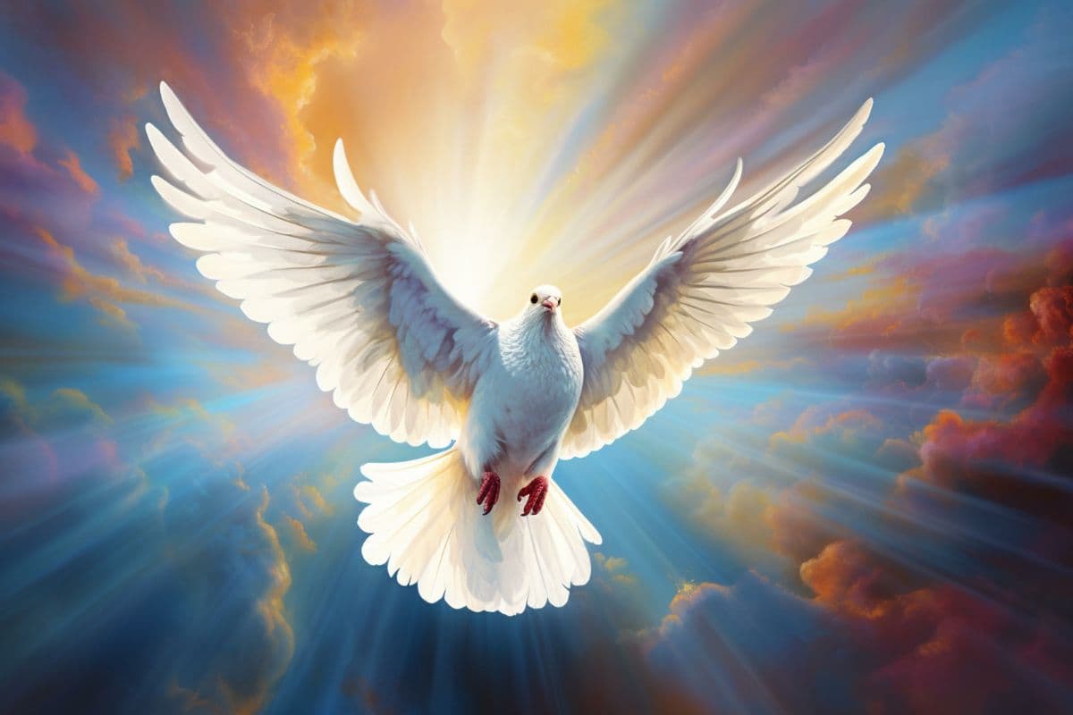 Peace Serenity, Dove Wallpaper for Wall pattern detail