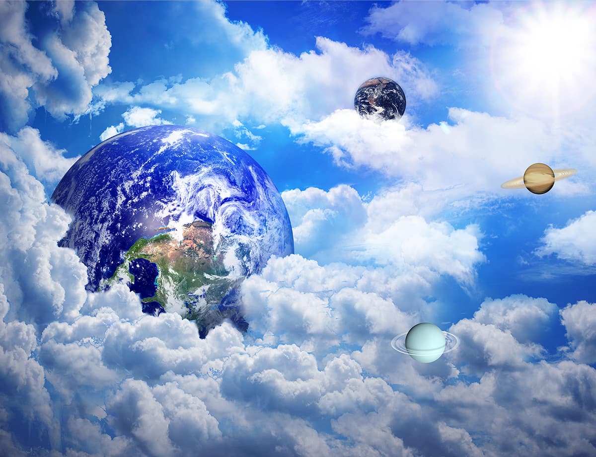 Beauty of The Sky, Wallpaper for Ceiling pattern detail
