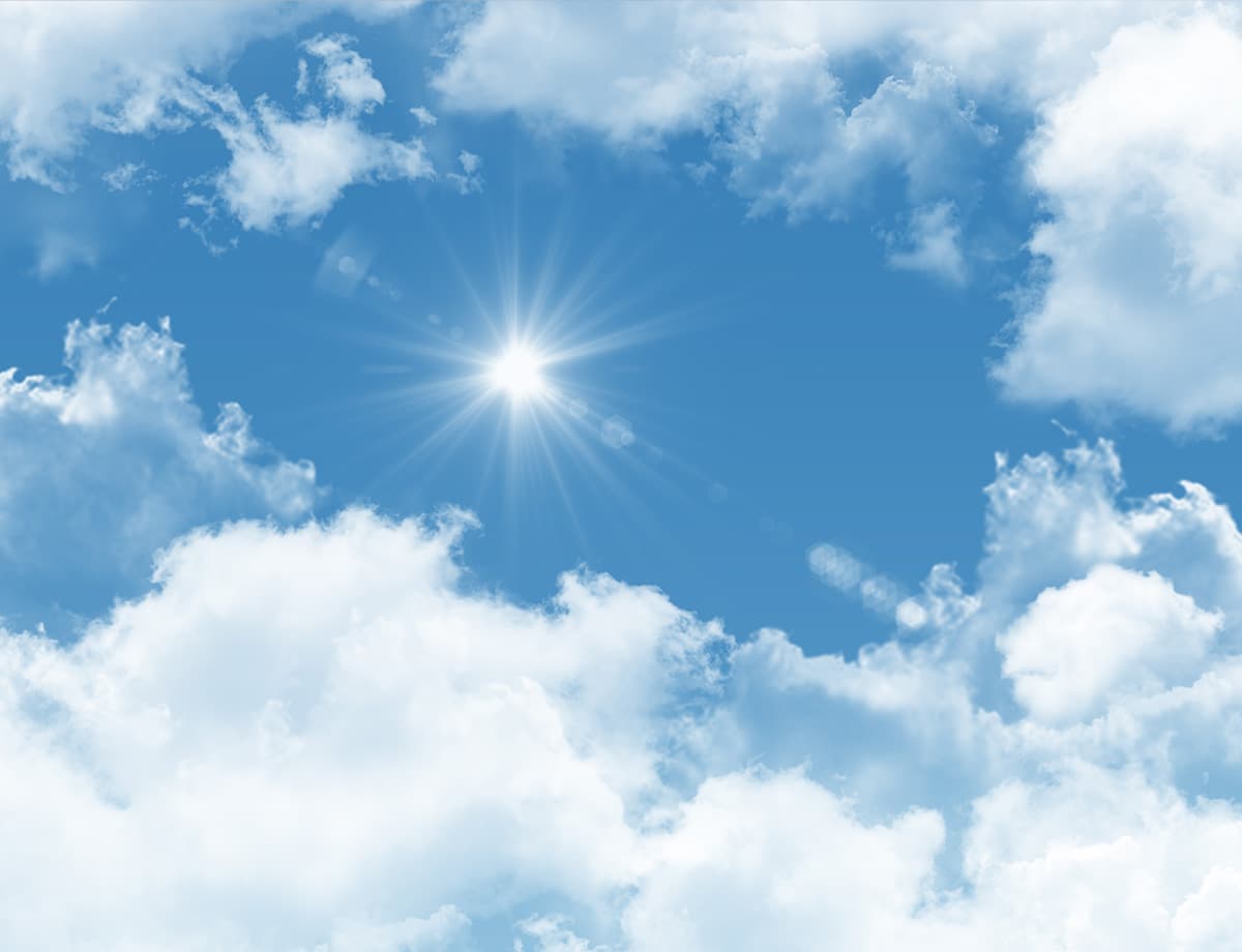 Mesmerizing Sunny Day, Wallpaper for Ceiling pattern detail