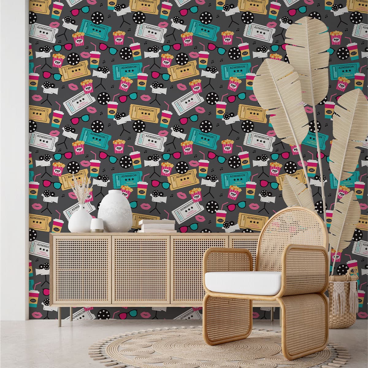 Wallpaper for Movie Lovers pattern detail