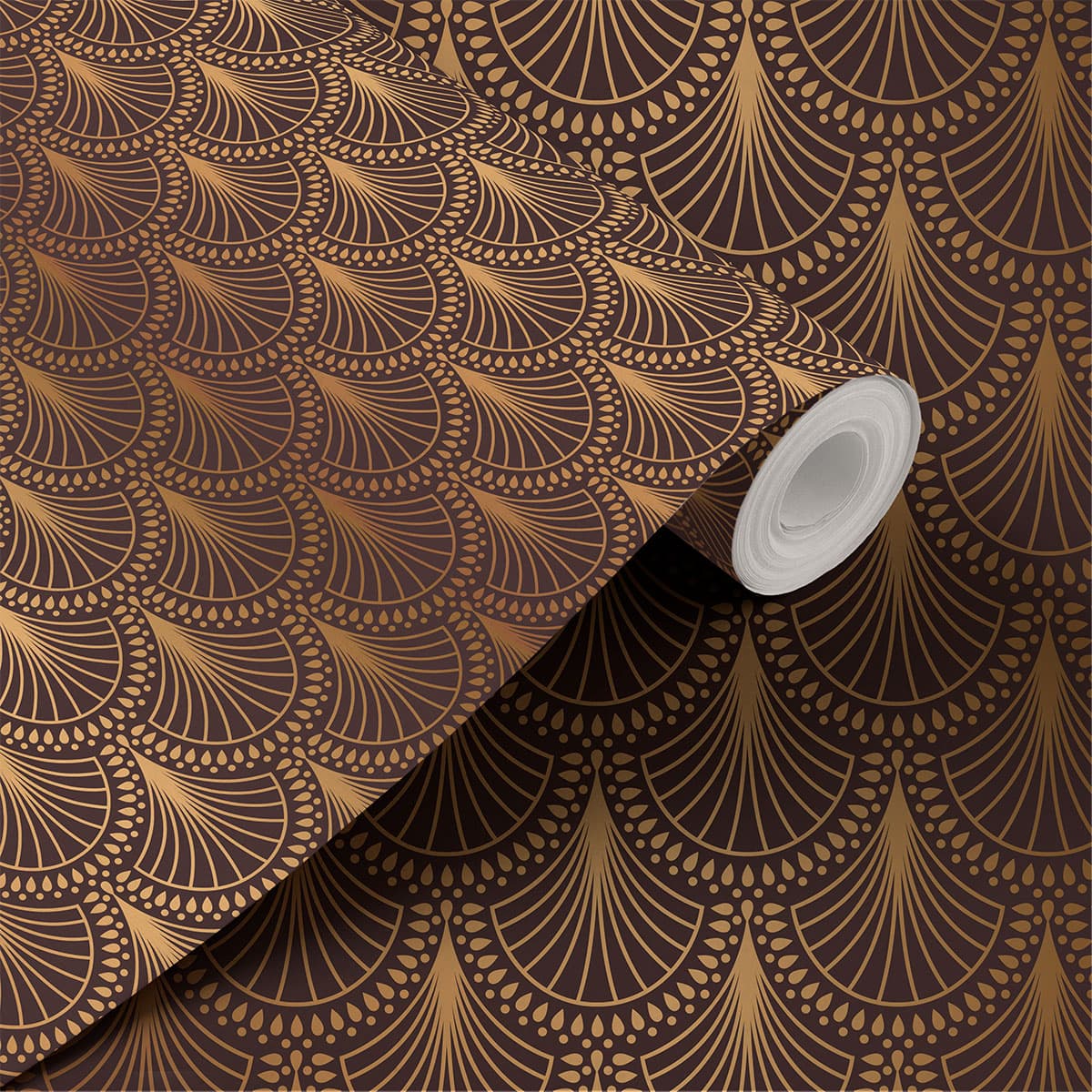 Art Deco Wallpaper Roll shown in a room