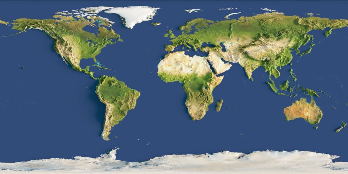 3D World Map Wallpaper for Wall pattern detail