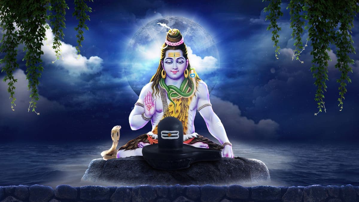 3D Divine Bhagwaan Shankar Wallpaper for Home pattern detail