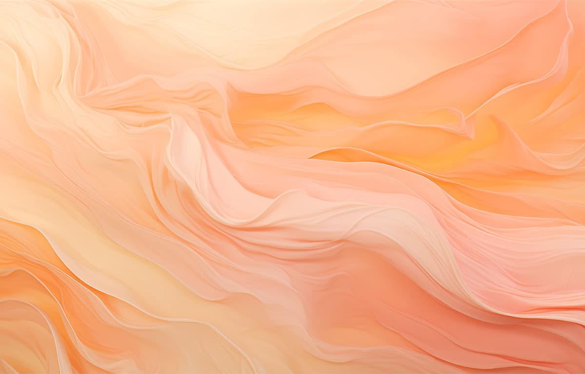 Soothing Peachfuzz Wavy Artwork Wallpaper Mural pattern detail