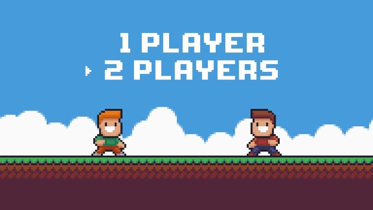 Old Style 2D Pixel Game Art Wallpaper for Wall pattern detail