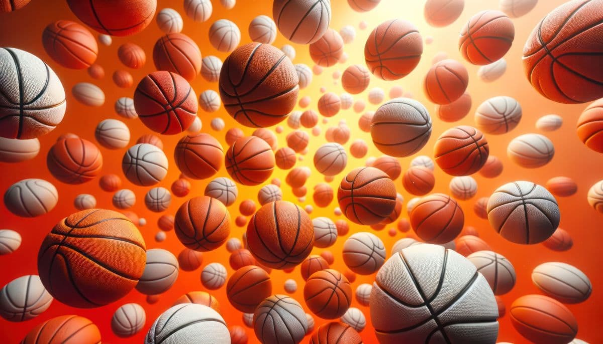 Basketball Theme Wallpaper Mural pattern detail