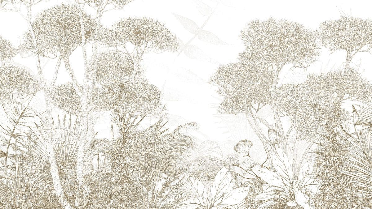 Nature's Tapestry Tales Wallpaper Mural pattern detail