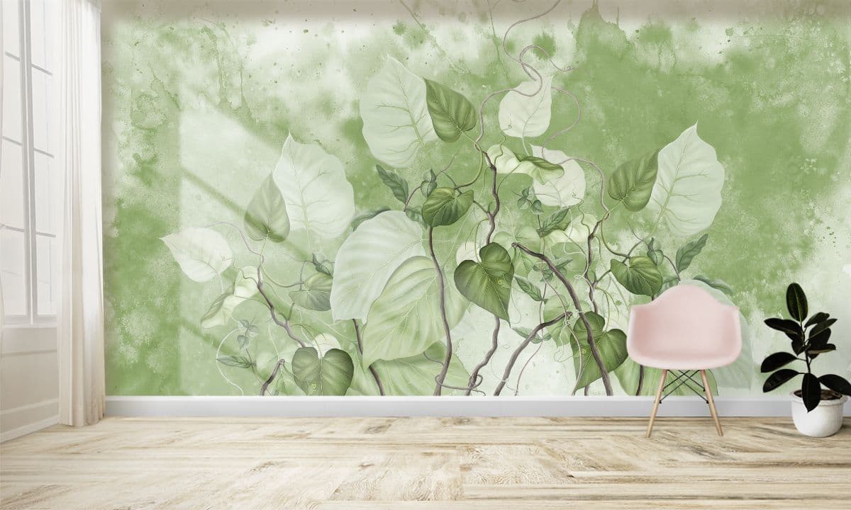 Latayein, Beautiful Vines Wallpaper for Wall shown in a room