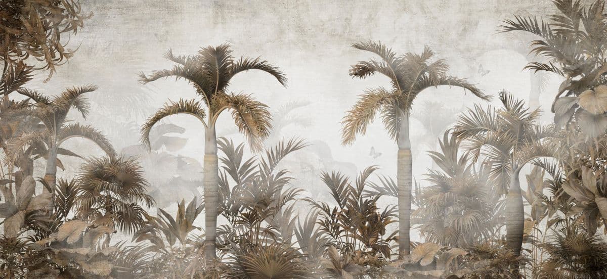 Modern Palm Tree Prelude Wallpaper for Wall pattern detail