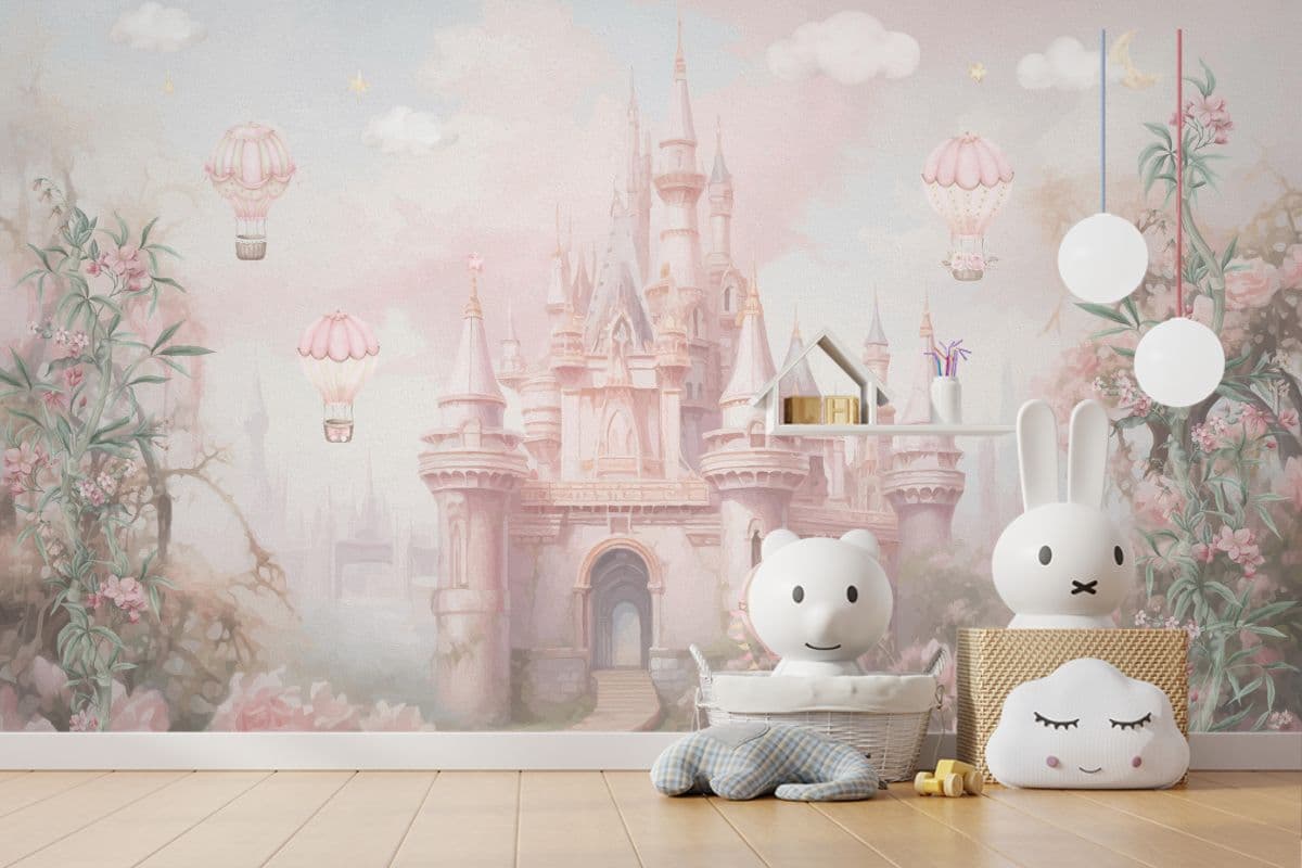 The Dream Castle Wallpaper for Wall shown in a room