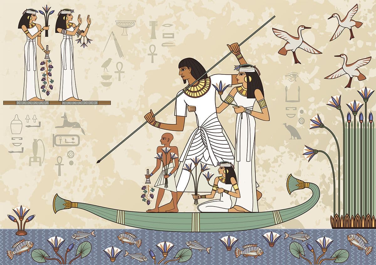 Pharaohs Muse Wallpaper Mural for Wall pattern detail