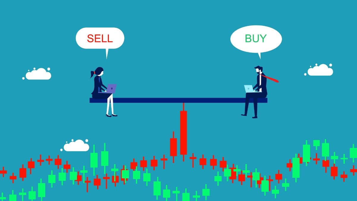 Buy or Sell Stock Market Wallpaper Mural pattern detail