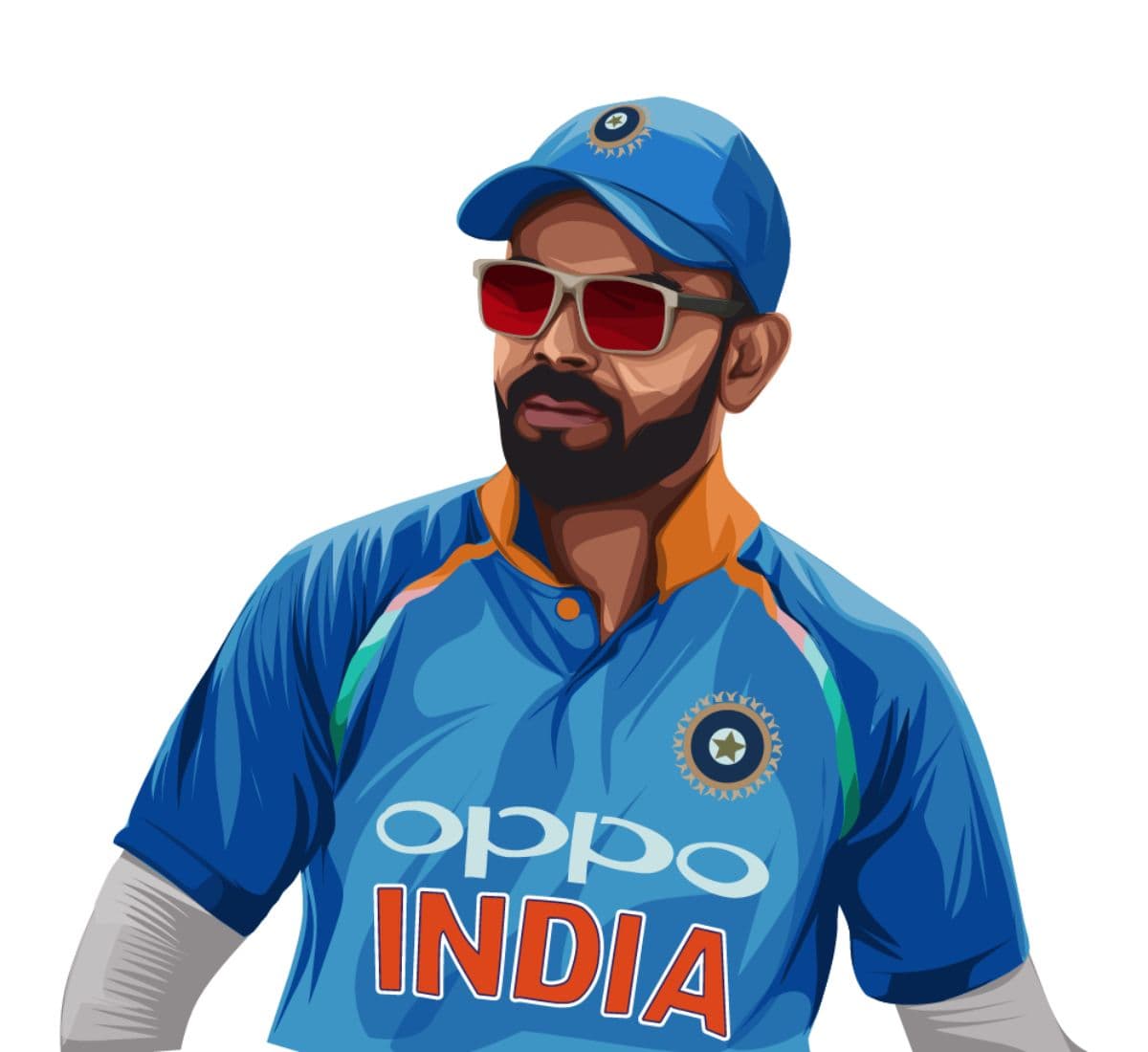 King Virat Kohli Wallpaper for Wall pattern detail