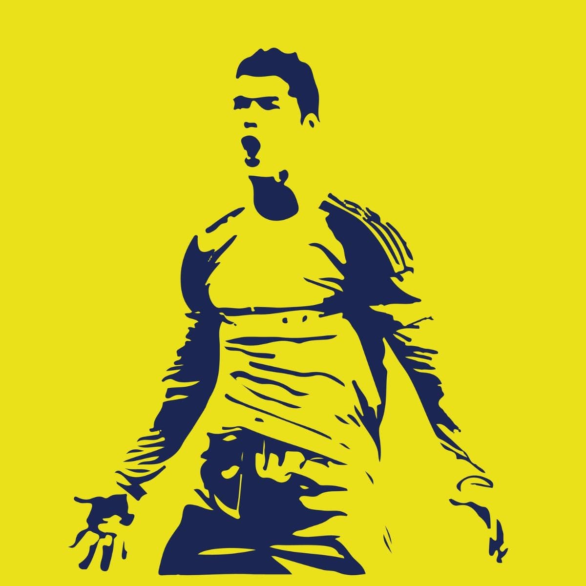 Ronaldo Celebration Style Wallpaper for Wall pattern detail