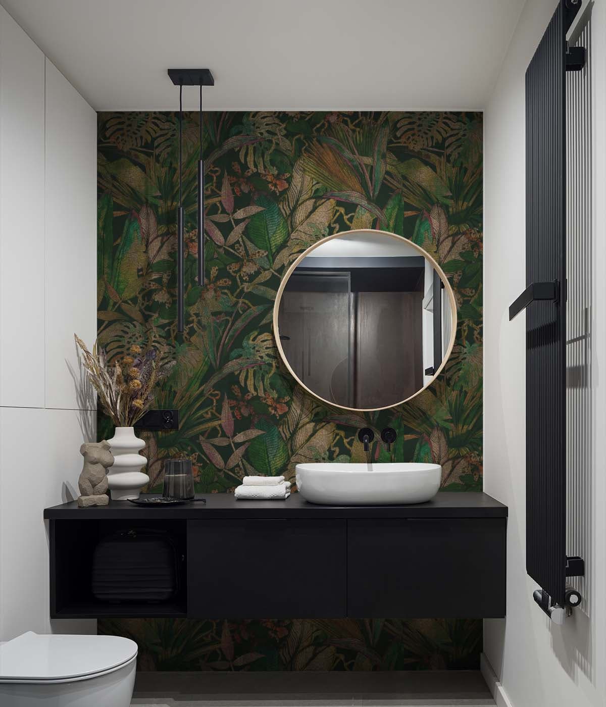 Rainforest Rhapsody Wallpaper Mural shown in a room