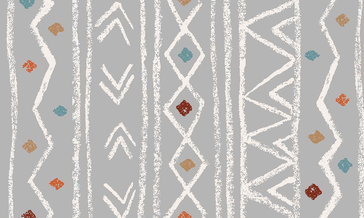 Tribal Nomad Print Wallpaper pattern detail