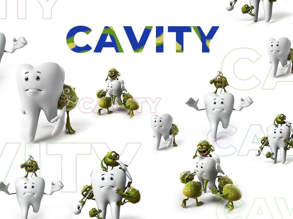 Cavity Free Dental Health Wallpaper pattern detail