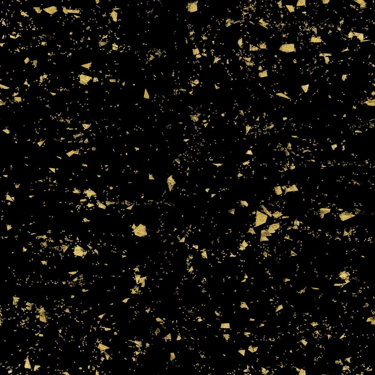 Black Gold Terrazzo Glitter Flakes Wallpaper pattern detail
