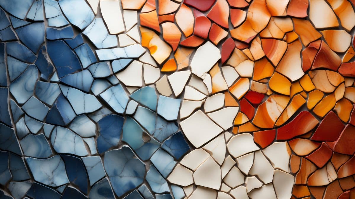 Cool Terrazzo Pattern Marble Mosaic Wallpaper pattern detail