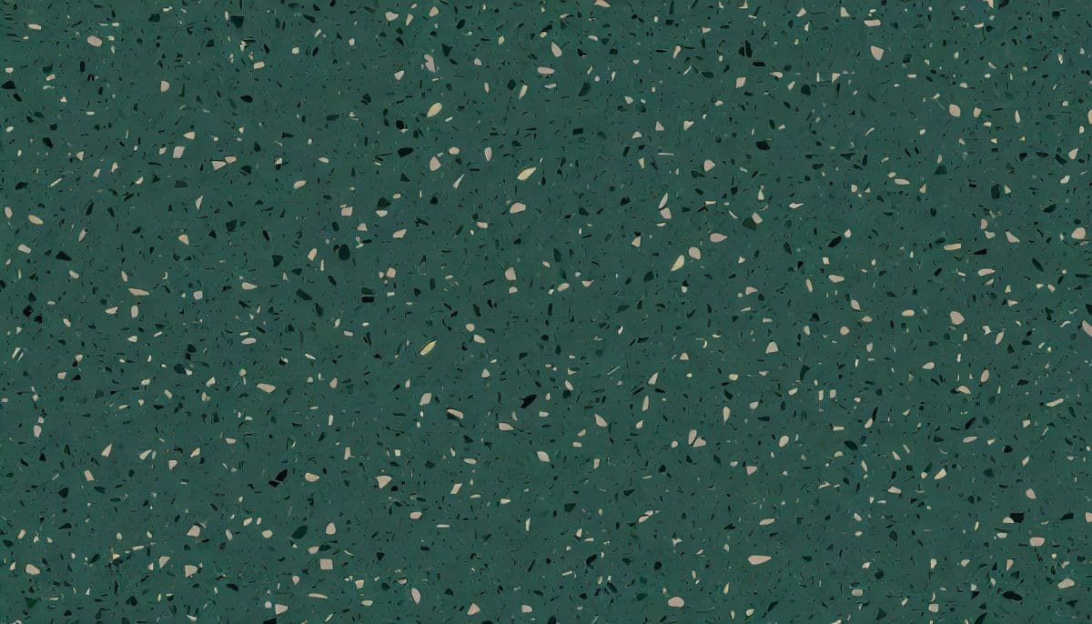 Dark Green Terrazzo Texture Wallpaper pattern detail