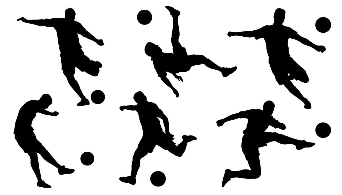 Football Shots Wallpaper Mural for Wall pattern detail