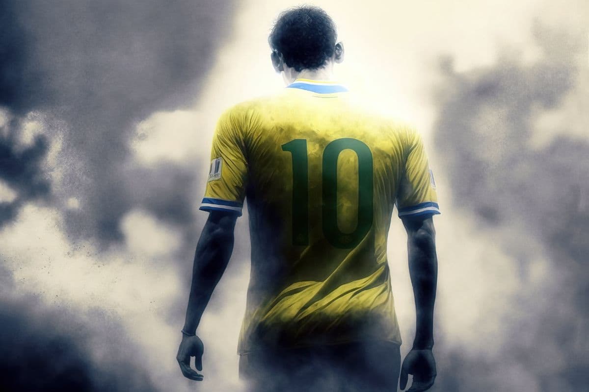 Jersey Number 10 Football Wallpaper pattern detail