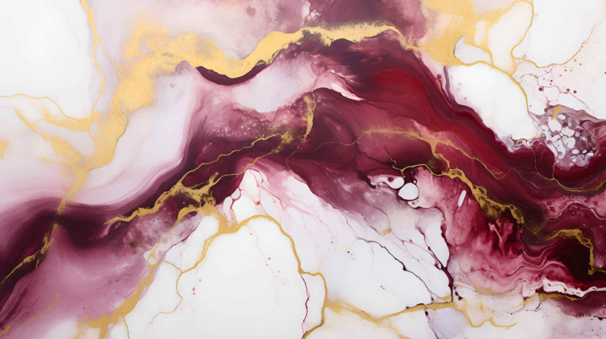 Vermillion Veins Wallpaper Mural pattern detail
